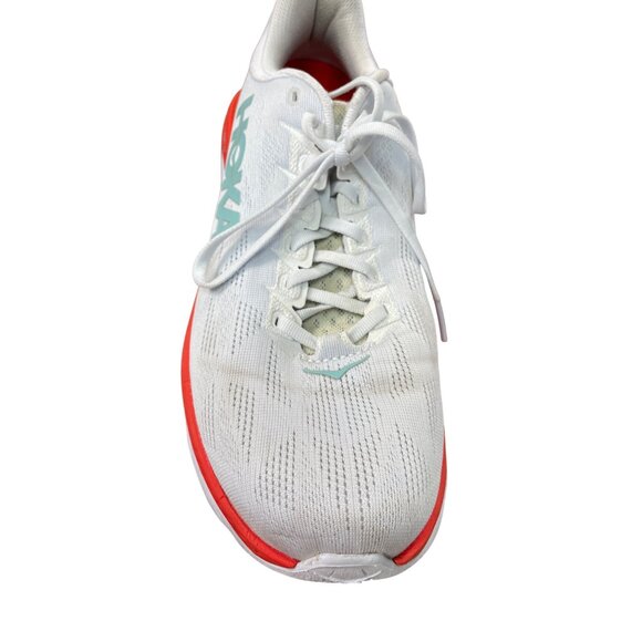 Hoka One One Mach 4 Womens White Red Running Shoes sneakers size 10B sku 8829 - Picture 7 of 16